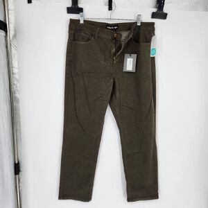 Indigo Six Women's Size 14 Olive Relaxed Skinny Jean‎ NWT